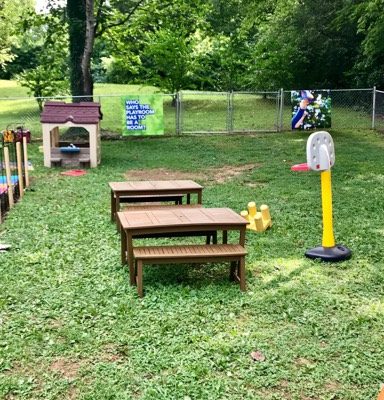 Support image for Ms. Cynthia's Academy of Learning - A Knoxville Tennessee in-home daycare and early childhood development center - Backyard Play Area Support image for Ms. Cynthia's Academy of Learning - A Knoxville Tennessee in-home daycare and early childhood development center